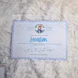 Personalised Easter Bunny Certificate. Custom Kids Treat for Easter Sunday.