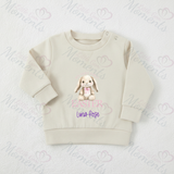 Personalised "My Very First Easter" Bunny Sweatshirt. Baby/Toddler Jumper - Very First Easter Design