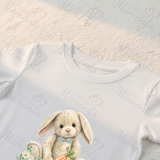 Personalised "My First Easter" Organic Cotton Baby Tee: Easter Bunny Design