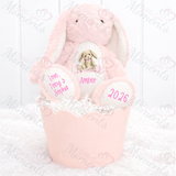 Personalised "My First Easter" Bunny Teddy. Custom Keepsake 1st Easter Bunny Plush