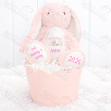 Personalised "My First Easter 2026" Bunny Teddy. Custom Keepsake 1st Easter Bunny Plush