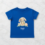 Personalised "My First Easter" Organic Cotton Baby Tee: Easter Bunny Design