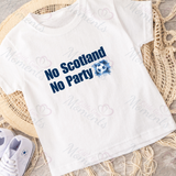 No Scotland No Party Scotland Football T-shirt for World Cup - Various Sizes