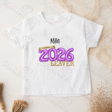 Personalised Class of 2026 Leavers Graduation T-shirt - Balloon Design
