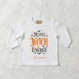 Mini Witch Energy Larkwood Long Sleeved Top | Halloween Toddler Top
