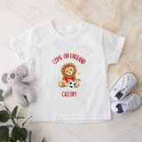 Personalised "Come On England" Football T-shirt for World Cup - All Sizes - Lion Design