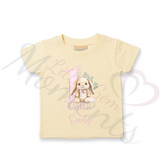 Personalised 1st Easter Kids T-shirt - Pink or Blue Bunny Design