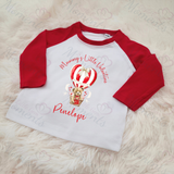 Personalised Mummy's Little Valentine Long Sleeved Top. Kids Valentine's Outfit - Red or Navy
