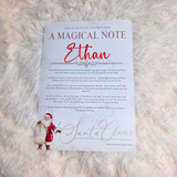 Personalised "A Magical Note" Christmas Letter from Santa. Custom Xmas Santa Letter.