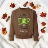 Little Terror Energy Sweatshirt | Halloween Toddler Matching Top | Kids Halloween Sweatshirt | Available In A Range Of Colours