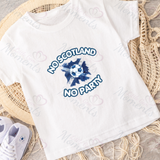 No Scotland No Party Scotland Football T-shirt for World Cup - Various Sizes - Design 6