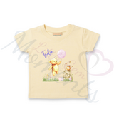 Personalised Kids Happy Easter T-shirt - Bear and Balloon Design