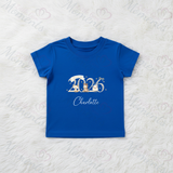 Personalised Born In 2026 Organic Cotton Baby Tee: Farm Animal Design