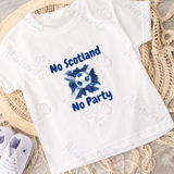 No Scotland No Party Scotland Football T-shirt for World Cup - Various Sizes - Design 2