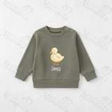 Personalised Little Chick Sweatshirt. Custom Baby/Toddler/Kids Jumper
