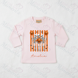 Personalised Kids Skeleton Trio Long Sleeved Top | Halloween Toddler Top