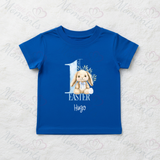 Personalised 1st Easter Organic Cotton Baby Tee: Easter Bunny Design