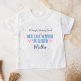 Personalised Class of 2026 Leavers Graduation T-shirt - "Our Last Summer" 26 Leaver