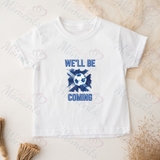 Personalised "We'll Be Coming" Scotland Football T-shirt for World Cup - All Sizes - Flag Design