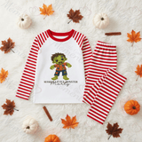 Personalised Mama's Little Monster Pyjamas | Custom Name Halloween PJ Set | Kids Halloween Nightwear