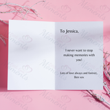 Personalised "I Am Nuts About You" Valentine's Day Card