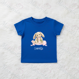 Personalised "My First Easter" Organic Cotton Baby Tee: Easter Bunny Design