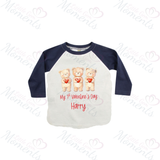 Personalised My 1st Valentine's Day Long Sleeved Top. Baby Valentine's Outfit - Red or Navy - 3 Little Bears