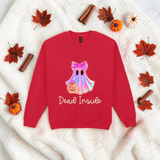 Dead Inside With Ghost Sweatshirt | Adult Halloween Sweater | Available In A Huge Range Of Colours