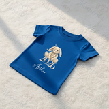 Personalised Born In 2026 Organic Cotton Baby Tee: Born In 2026 Bunny Design