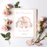 Personalised Happy Mother's Day Card. Fully Custom Card for Mum, Granny, Mummy