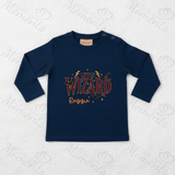 Personalised Little Wizard Long Sleeved Top | Custom Halloween Toddler Top