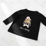 Personalised Our 1st Mother's Day Long Sleeved Top - Baby and Toddler - Teddy Bear Design