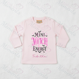 Mini Witch Energy Larkwood Long Sleeved Top | Halloween Toddler Top