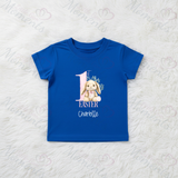 Personalised 1st Easter Organic Cotton Baby Tee: Easter Bunny Design