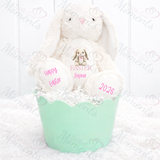 Personalised My Very First Easter Bunny Teddy. Custom Keepsake 1st Easter Bunny Plush