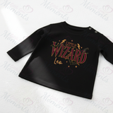 Personalised Little Wizard Long Sleeved Top | Custom Halloween Toddler Top