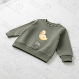 Personalised Little Chick Sweatshirt. Custom Baby/Toddler/Kids Jumper