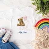 Personalised Promoted To Big Sister/Big Brother T-shirt - Pink or Blue