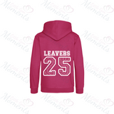 Personalised Leavers Hoodies. Custom Class of 2025 Graduation Hoodie - Nursery, Primary School, High School, College, University