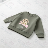 Personalised "My First Easter" Bunny Sweatshirt. Baby/Toddler Jumper - Easter Bunny Banner Design
