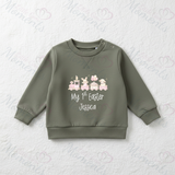 Personalised "My 1st Easter" Sweatshirt. Baby/Toddler Jumper - Easter Train Design