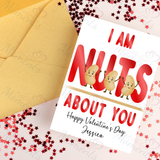 Personalised "I Am Nuts About You" Valentine's Day Card
