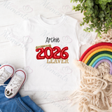 Personalised Class of 2026 Leavers Graduation T-shirt - Balloon Design