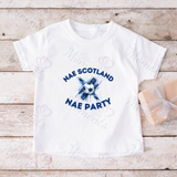 No Scotland No Party Scotland Football T-shirt for World Cup - Various Sizes - Design 3