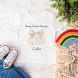Personalised Class of 2026 Leavers Graduation T-shirt - Bow Design