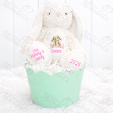 Personalised "My First Easter" Bunny Teddy. Custom Keepsake 1st Easter Bunny Plush