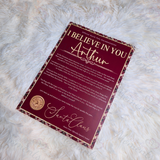 Personalised "I Believe In You" Tartan Santa Letter