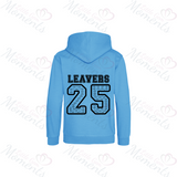 Personalised Leavers Hoodies. Custom Class of 2025 Graduation Hoodie - Nursery, Primary School, High School, College, University