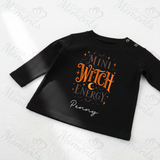 Mini Witch Energy Larkwood Long Sleeved Top | Halloween Toddler Top