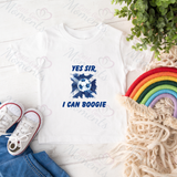 Personalised "Yes Sir, I Can Boogie" Scotland Football T-shirt for World Cup - All Sizes - Flag Design